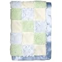 CoCaLo Mini Patchwork Blanket - Sage/ Blue/ Vanilla
