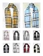Premium Super Soft Cashmere Feel Classic Plaid Tassel Ends Long Scarf - ** Various Colors **