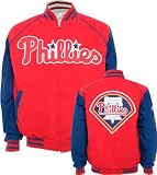 Philadelphia Phillies Current & Classic Logos Reversible Canvas/Satin Team Varsity Jacket