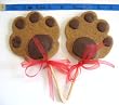 All Natural Peanut Butter Dog Paw Pops