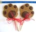 All Natural Peanut Butter Dog Paw Pops