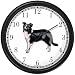 Border Collie Dog Wall Clock by WatchBuddy Timepieces (Black Frame)