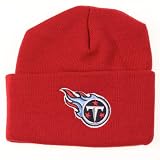 Tennessee Titans Embroidered Logo Cuffed Winter Knit Hat - Dark Red