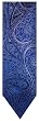 Men's Geoffrey Beene Paisley Neck Tie Blue and Silver