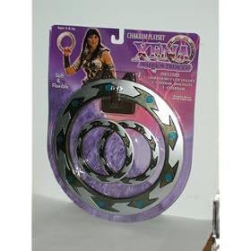  XENA Warrior Princess, Chakram Playset: Includes Chakram Belt Clip Holder, 2 Chakram Bracelets, 1 Chakram