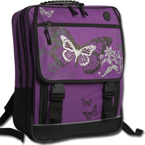 FABRIZIO Schulrucksack Schulranzen lila Modell: BUTTERFLY 