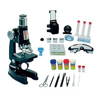 Elenco EDU41008 100x-1200x Deluxe Microscope Set with Light, Projector and Hand Carrying Case