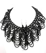 Gothic Victorian Era Black Beads Choker Necklace