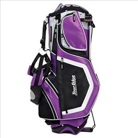Tour Edge Ladies GeoMax Stand Bag, Purple/White/Black