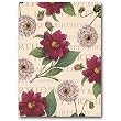 Happy Birthday with Dahlias - 5" x 7" Vellum Overlay Greeting Card