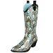 dav Women's Western Cowboy Safari Cowboy Rain Boot