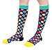 CompressionZ 20-30 mmHg Compression Socks Men & Women - Knee High Support Stockings (Urban Dots, Large)