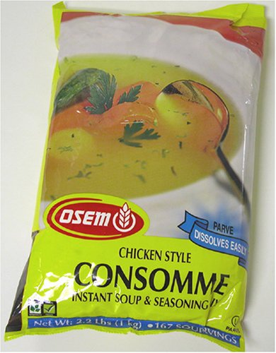 Osem Consomme Soup Parve, Bulk, 2.2 lb (Pack of 5) by Osem