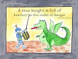 Brave Knight By Serena Bowman - A Knight Adventure Series 6 X 8 Wall Plaque