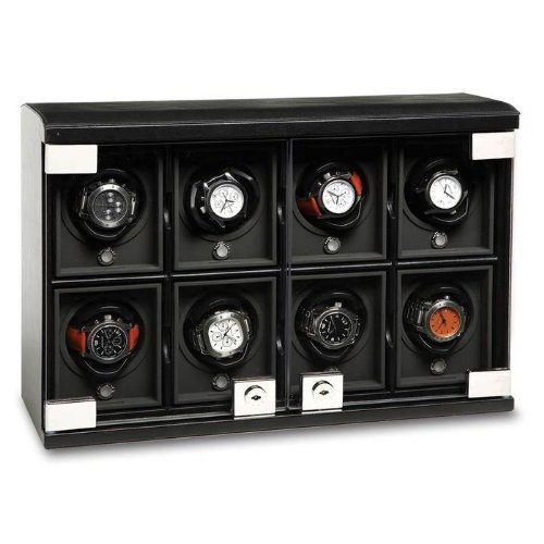 8-Module Leather Watch Winder by Underwood Watch Winders