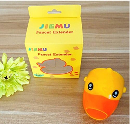 Cute Cartoon Faucet Extender Extending Hand Washing Auxiliary Guiding Gutter Kids Child Baby Water Chute Extender-yellow Duck