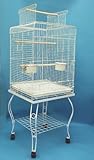 Brand New Parrot Bird Cage Cages Play W/Stand On Wheels 20x20x58, WHT Brand New Parrot Bird Cage Cages Play W/Stand On Wheels 20x20x58, WHT