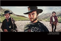 Gunslingers - Movie Poster / Pop-Art Poster (The Good, The Bad And The Ugly by Justin Reed) (Size: 36" x 24")