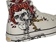 Converse Chuck Taylor All Star Canvas High Top Grateful Dead Skull and Roses White 106013F