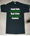 GOOD GIRLS GO TO HEAVEN BAD GIRLS GO TO EAGLES GAMES NAUGHTY DEVILISH LADY T SHIRT jersey