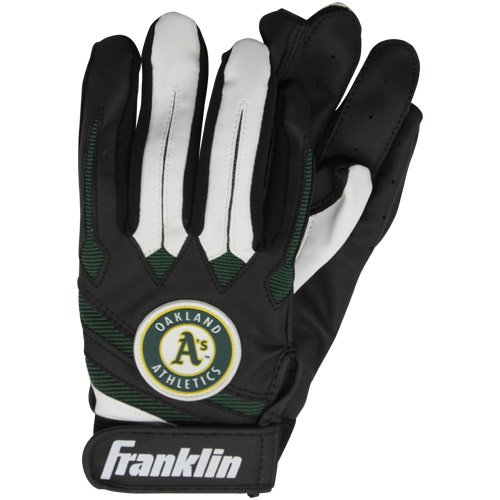 Oakland Athletics Black Youth Batting Gloves