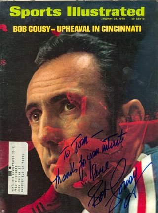Bob Cousy Autographed/Hand Signed Sports Illustrated January 26, 1970