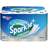 Sparkle Paper Towels, Print, 12 Large Rolls