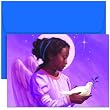 Night Sky Angel - Religious Christmas Cards
