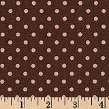 54'' Wide Premier Prints Dottie Brown/Pink Fabric By The Yard