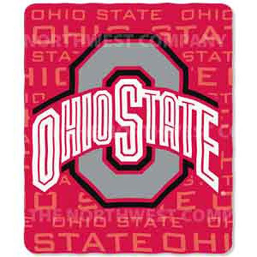 Ohio State Lightweight Rolled Throw Blanket