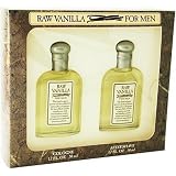 Raw Vanilla By Coty For Men. Gift Set ( Cologne Splash 1.7 Oz + Aftershave 1.7 Oz).
