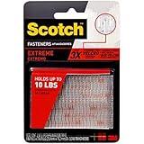 Scotch Reclosable Fasteners, Clear, 1 x 3-Inches, 2 Sets (RF9730)