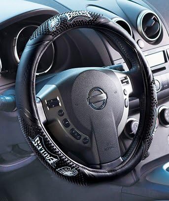 Eagles NFL Massage Grip Steering Wheel Cover
