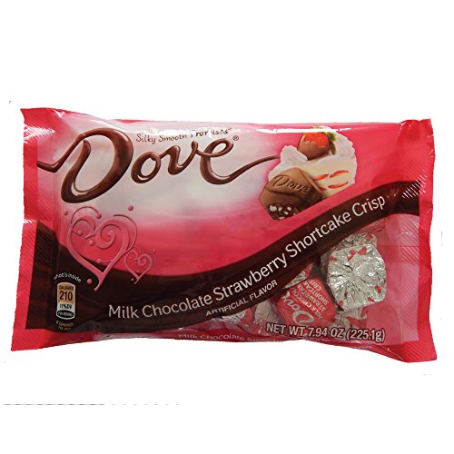 Dove Valentines Heart Promises, Milk Chocolate Strawberry Shortcake Crisp, 7.94 Ounce Package