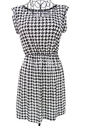 Sexy Acrylic/Silk Leopard Print Cocktail Short Sleeves Club Dress/Party Dress 