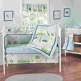 Step By Step Boy Garden 4 Piece Crib Set, Blue