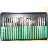 Buy 20pc DIAMOND BURR SET - 150 Grit, 1 8 Shank by Unknown