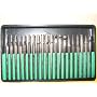 Pro-Quality 20-Piece Diamond-Point Bit Set for Rotary Tool - Glass, Stone, Ceramic
