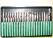 Pro-Quality 20-Piece Diamond-Point Bit Set for Rotary Tool - Glass, Stone, Ceramic