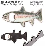 Rainbow Trout Magnetic Bottle Opener Novelty Fishing Gift Tools