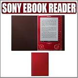 Sony PRS-505 Portable Digital eBook Reader (Red) w/ Red Cover