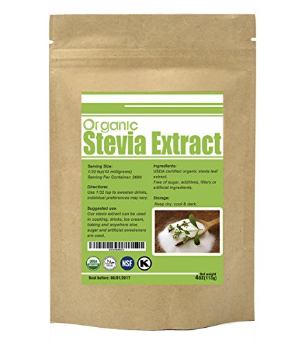 Organic stevia extract powder natural sweetener sugar s…