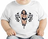 Racer girl オーガニックベビーTシャツ 12 - 18 Months