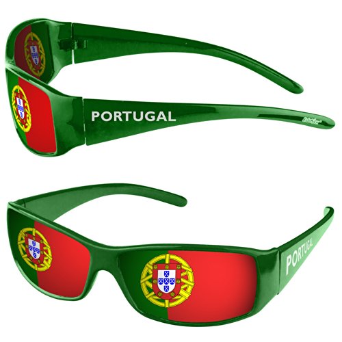 Taffstyle® Fanartikel Sonnenbrille Fan Brille zur Fussball Weltmeisterschaft 2014 WM & EM Länder Flagge Style – Portugal