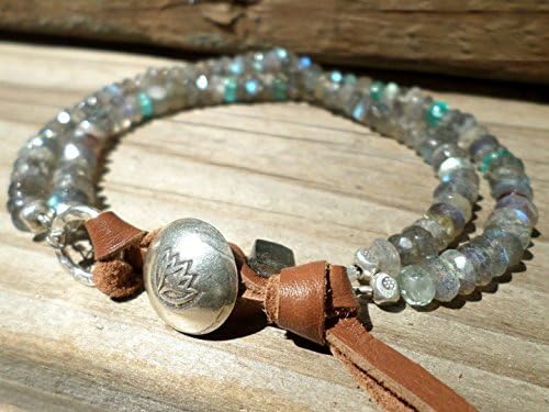 Labradorite Bracelet and Hill Tribe Silver