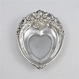 Baroque by Wallace, Silverplate Bonbon Dish, Heart Shaped