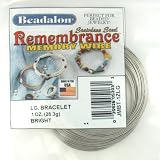 Beadalon Stainless Steel Remembrance Large Bracelet Memory Wire - 1 ounce (60 coils)