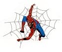 Spider-man on spider web SPIDERMAN Super Hero Marvel Comic Heat Iron On Transfer for T-Shirt