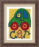 Car Framed Art Print by Karen Gutowsky,14.2 in. x 16.8 in. Framed
