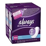 Always Xtra Protection Regular Daily Liners, unwrapped, 100 Count